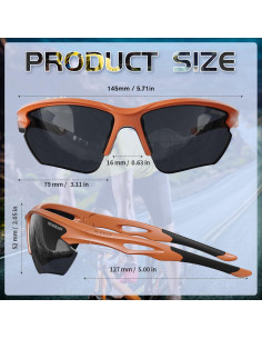 Gafas de sol deportivas DEAFRAIN Dfsg21b polarizadas UV400 2