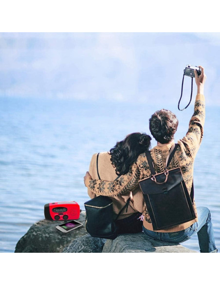 Kit de Emergencia Solar Geartist Radio Meteorológica 2000mAh