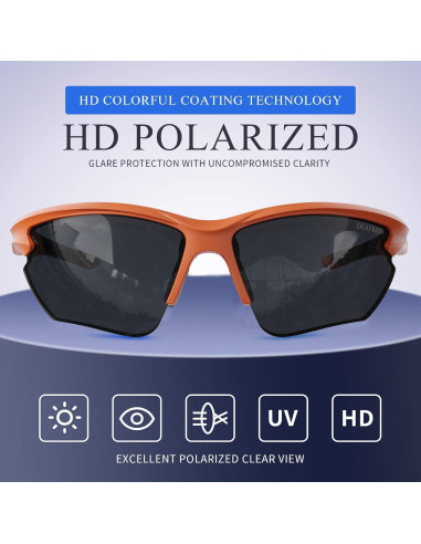 Gafas de sol deportivas DEAFRAIN Dfsg21b polarizadas UV400