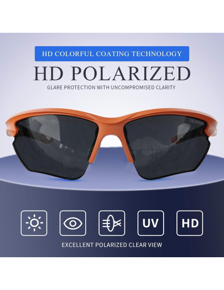 Gafas de sol deportivas DEAFRAIN Dfsg21b polarizadas UV400