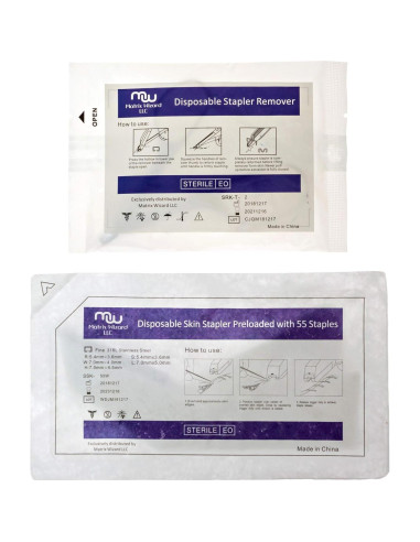 Grapadora de Piel Matrix Wizard con 55 Alambres Estériles