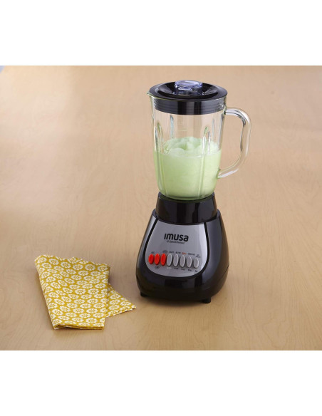 Licuadora IMUSA GAU-80313B Negra 10 Velocidades 1.24L
