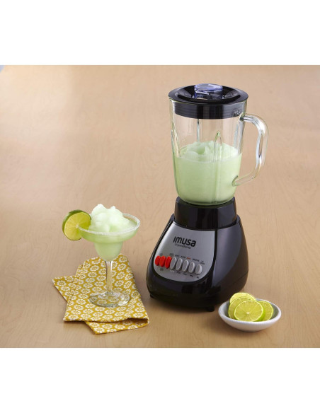 Licuadora IMUSA GAU-80313B Negra 10 Velocidades 1.24L