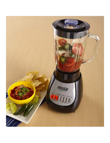 Licuadora IMUSA GAU-80313B Negra 10 Velocidades 1.24L