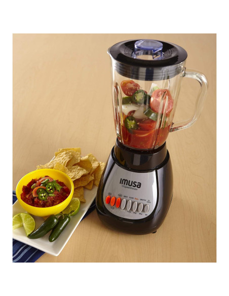 Licuadora IMUSA GAU-80313B Negra 10 Velocidades 1.24L