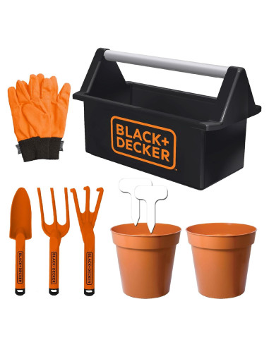 Caja de herramientas Black & Decker para niños 8 piezas