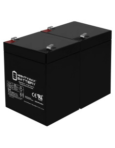 Batería Mighty Max 12V 5AH SLA Pack de 2 para Black Decker