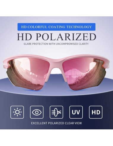 Gafas de sol deportivas DEAFRAIN Dfsg21b polarizadas UV400