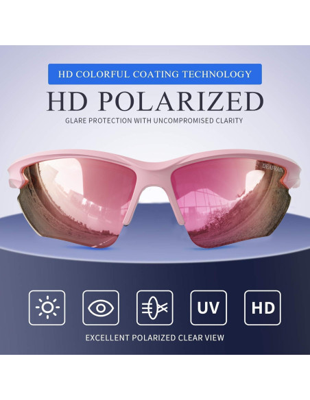 Gafas de sol deportivas DEAFRAIN Dfsg21b polarizadas UV400