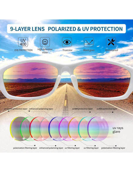 Gafas de sol deportivas Joopin UV400 polarizadas unisex