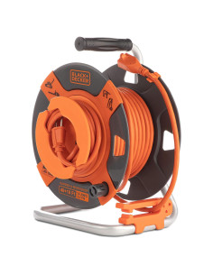 Carrete de Cable de Extensión Retráctil 15.24m BLACK+DECKER