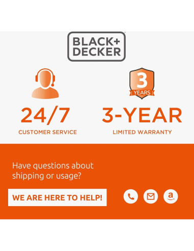 Carrete de Cable de Extensión Retráctil 15.24m BLACK+DECKER