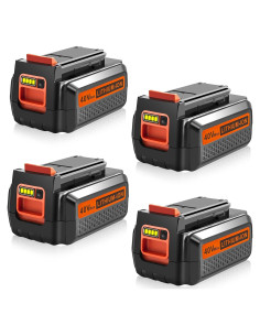 4 Baterías de 3000mAh 40V para Black and Decker