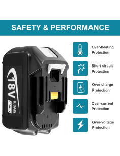 Batería Litio 18V 6000mAh Makita BL1860B 1Pack 2