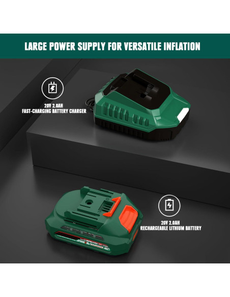 Inflador de Neumáticos MaxMore Inalámbrico 160 PSI 18V