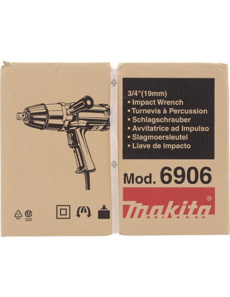 Llave de Impacto Eléctrica Makita 6906 3/4" 9A 586.5Nm