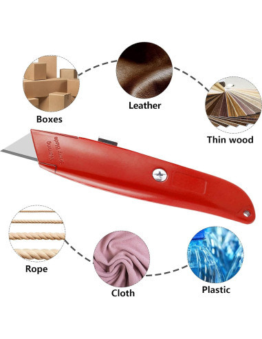 Cuchillo Utilitario DIYSELF 2Pack Cuchilla Retráctil 6cm