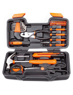 Juego de Herramientas 39 Piezas Cartman con Caja Naranja