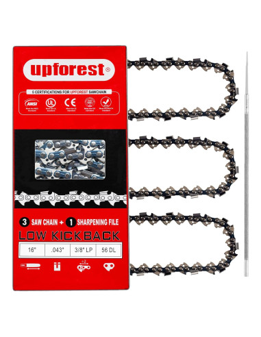 Cadena de motosierra UPFOREST 40 cm 56 enlaces bajo retroceso