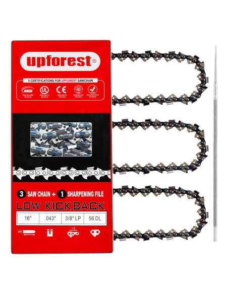 Cadena de motosierra UPFOREST 40 cm 56 enlaces bajo retroceso
