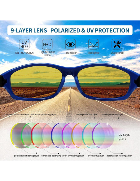 Gafas de sol deportivas Joopin UV400 polarizadas unisex Gafas de sol deportivas Joopin UV400 polarizadas unisex