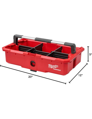 Bandeja de Herramientas Milwaukee Packout 30.1x50.3cm 6 Compartimentos