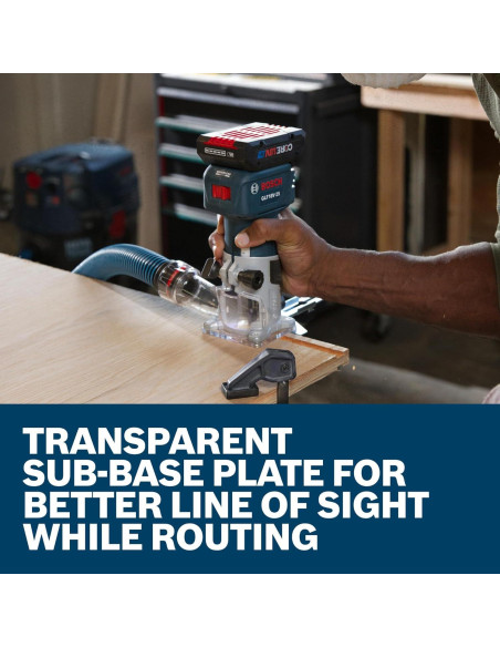 Router de Recorte Bosch GLF18V-25 18V - Ligero y Potente