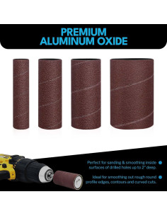 Juego de 12 Mangas de Lijado LINE10 5,08 cm 60/80/120 Granos 2