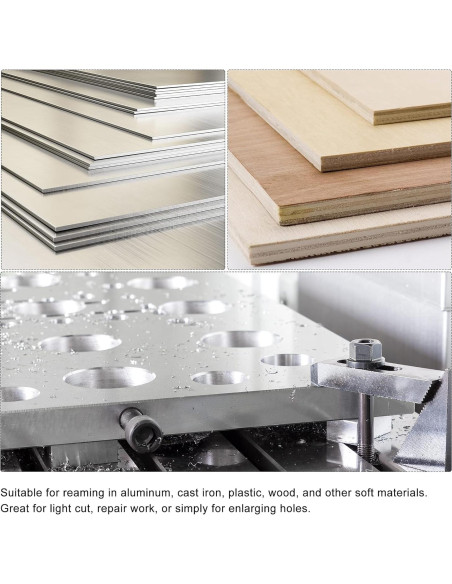 Reamer Manual uxcell 3mm Acero Aleado H8 62mm