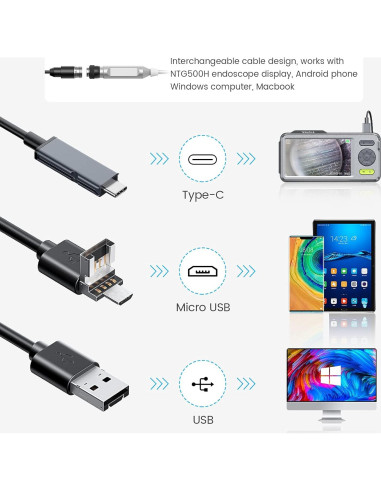 Borescope Teslong 5" (12,7 cm) para Inspección de Rifles