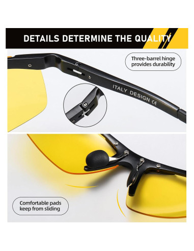 Gafas de Deporte DUCO Visión Nocturna Lentes Polarizados