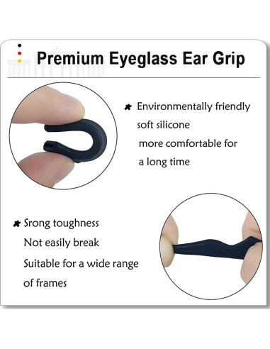 Agarraderas Antideslizantes MOLDERP para Gafas - 21 Pares