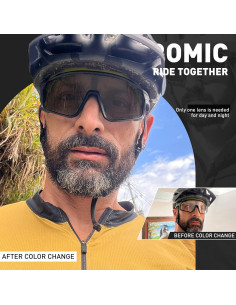 Gafas de Ciclismo Fotoquímicas KAPVOE HD UV400 Ajustables 2