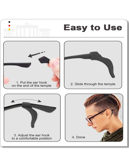 Agarraderas Antideslizantes MOLDERP para Gafas - 21 Pares Agarraderas Antideslizantes MOLDERP para Gafas - 21 Pares