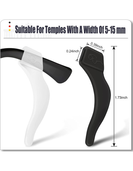 Agarraderas Antideslizantes MOLDERP para Gafas - 21 Pares Agarraderas Antideslizantes MOLDERP para Gafas - 21 Pares