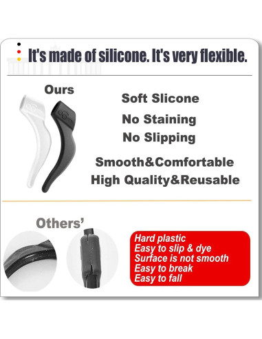 Agarraderas Antideslizantes MOLDERP para Gafas - 21 Pares