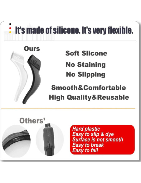 Agarraderas Antideslizantes MOLDERP para Gafas - 21 Pares Agarraderas Antideslizantes MOLDERP para Gafas - 21 Pares