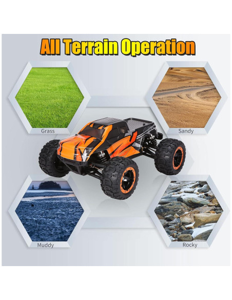 Coche RC GoolRC 1:16 Off-Road 45 km/h 3 Baterías