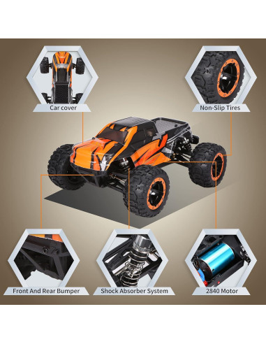 Coche RC GoolRC 1:16 Off-Road 45 km/h 3 Baterías