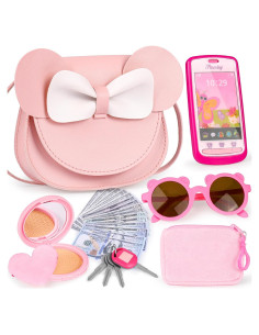 Bolso de Juguete para Niñas OISACIRG 23 Piezas Maquillaje Falso