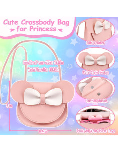 Bolso de Juguete para Niñas OISACIRG 23 Piezas Maquillaje Falso 2