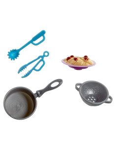 Set de Accesorios de Cocina Barbie FHP72 - Pasta y Más
