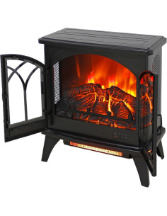 Chimenea Eléctrica Ball & Cast 24" Negro Antiguo con Control Remoto 2