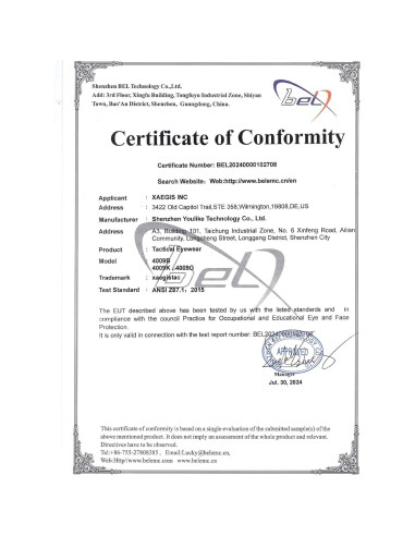 Gafas Tácticas Xaegistac 3 Lentes Intercambiables Unisex