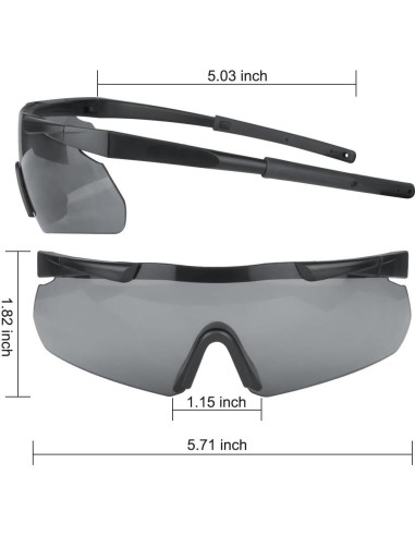 Gafas Tácticas Xaegistac 3 Lentes Intercambiables Unisex