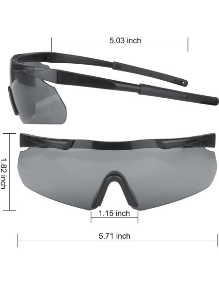 Gafas Tácticas Xaegistac 3 Lentes Intercambiables Unisex