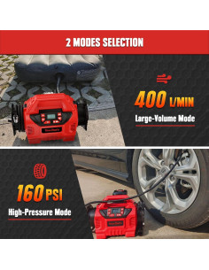 Inflador de Neumáticos Inalámbrico MaxMore 160 PSI Portátil 2