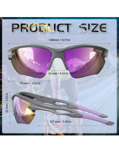 Gafas de sol deportivas DEAFRAIN Dfsg21b polarizadas UV400 2