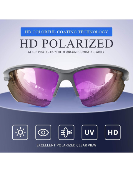 Gafas de sol deportivas DEAFRAIN Dfsg21b polarizadas UV400