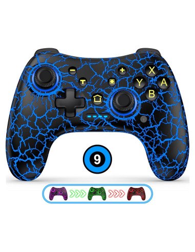 Controlador Inalámbrico Pro Qixun para Switch y PC - Negro